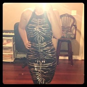 Zebra print dress